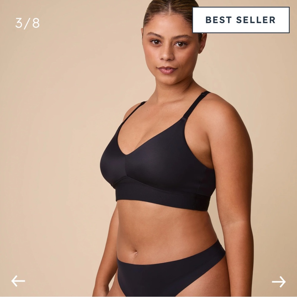 Bliss Triangle Bralette XL Black
